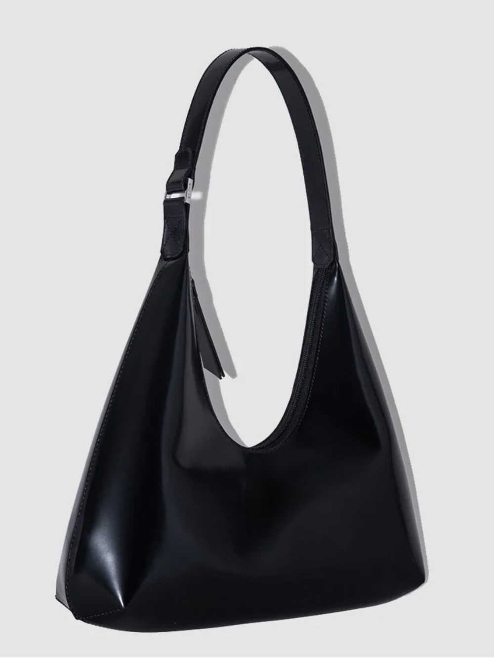 NEW BY FAR amber bag in black patent leather - Picture 2 of 7